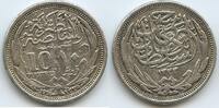Ägypten 10 Piastres Silber M#3392 - Britisches Protectorat Hussein Kamil Egypt -