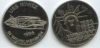 Deutschland Bundesrepublik Niedersachsen Medaille 1986 M#8188 - USS Nimitz in Wilhelmshaven - Freiheitsstatue 1886-1986 Vorzüglich - Unzirkuliert