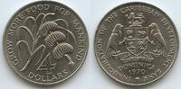 Dominika 4 Dollars GS718 - F.A.O. Elizabeth II. Karibik Zuckerrohr & Bananen FAO -