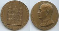 Österreich Salzburg Große Bronzemedaille M#0219 - Zum Baubeginn des im Kriege zerstörten Domes - Andreas Fürsterzbiscof -