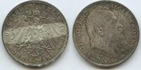 Deutsches Reich Kaiserreich Bayern 3 Mark Silber S0500 - 90. Geburtstag Prinzregent Luitpold 1821-1911 Germany Bavaria -