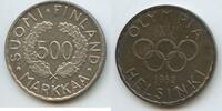 Finnland 500 Markkaa Silber M#3352 - XV. Olympiade Helsinki Suomi Finland -