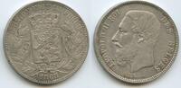 Belgien Königreich 5 Francs Silber M#8110 - Des Belges Silber Leopold II. 1865-1909 Belgium -