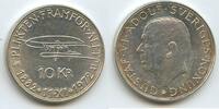 Schweden 10 Kronor Silber H0066 - Birthday of Gustaf VI. Adolf Sweden -