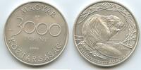 Ungarn Magyar Köztársaság 3000 Forint Silber GS1316 - European Beaver Endangered Wildlife Hungary -