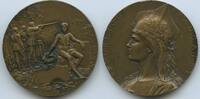 Frankreich France Bronzemedaille PA952 - Schützenmedaille - ohne Gravur - Republic medal with Gallic helme -