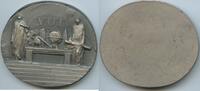 Tschechoslowakei CSSR Prag Große ovale Bronzemedaille versilbert M#0378 - VUT - Vysoké učení technické 1849-1959 -