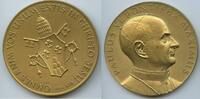 Vatikan Italien-Kirchenstaat Große Bronzemedaille vergoldet GN1269 - Papst Paul VI. 1963-1978 - Pontifex Maximus -