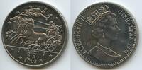 Gibraltar 2,8 Ecus GS1183 - European Union Mythology Quatriga Queen Elizabeth -