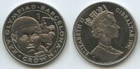 Gibraltar One Crown (1 Crown) GS1040 - Wrestler Barcelona Olympide 1992 Summer Olympics -