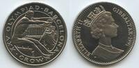 Gibraltar One Crown (1 Crown) GS1001 - Weitsprung Barcelona Olympide 1992 Summer Olympics -