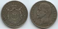 Frankreich 5 Francs Silber M#8097 - Napoleon III. 1852-1870 France -