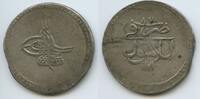 Türkei İstanbul Constantinople 1 Kurush Silber AH1171 (1773) 87 M#8249 - Mustafa III. 1757-1774 Turkey Ottoman Empire VF, Zainende