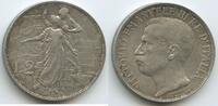 Italien Königreich 2 Lire Silber H0865 - 50th Anniversary of the Kingdom of Italy - Vittorio Emanuele III. -