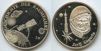 Deutschland - Russland UdSSR Sowjetunion Silbermedaille PA343 - Jurij Gagarin - Geschichte der Raumfahrt -