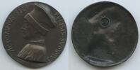 Italien Plakette einseitig Kupferplattiert M#0380 - Victorinus Feltrensis Summus 1378-1446 Vittorino da Feltre -