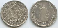 Peru Republic 2 Reales Silber H0943 - República Peruana -