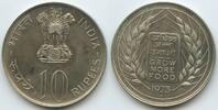 Indien Republik 10 Rupees Silber GS1100 - Food for all FAO - Grow More Food - India -
