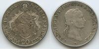 RDR Österreich Ungarn 20 Krajczar Silber H0320 - Madonna - Franz II. 1792-1835 Austria Hungary -