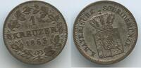 Bayern Königreich 1 Kreuzer Silber G14265 - Maximilian II. Joseph 1848-1864 Bavaria -