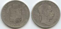 Österreich-Ungarn Kaiserreich 1 Forint Silber (1 Florin, Frt. ) M#8286 - Kaiser Franz Josef 1848-1916 Hungary -