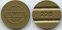 Deutschland Bundesrepublik Niedersachsen Wertmarke Jeton Token G11104 - KWM Apparatebau Karl W. Müller Braunschweig - 225 eingeschlagen -