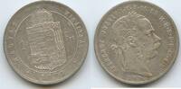 Österreich-Ungarn Kaiserreich 1 Forint Silber (1 Florin, Frt. ) G5644 - Kaiser Franz Josef 1848-1916 Hungary -