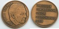 Deutschland Bundesrepublik Medaille Werbemedaille zur Wahl G11029 - Kurt Georg Kiesinger - Christlich Demokratische Union Deutschland -