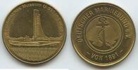 Deutschland Bundesrepublik Marine-Ehrenmal Laboe Medaille Souvenir Coin Token M459 - Technisches Museum U-995 in Laboe - Deutscher Marinebund e.V. von 1891 -