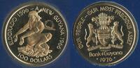 Guyana 100 Dollars Gold GN632 - 10th Anniversary of Independence -