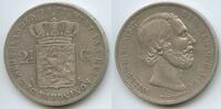 2½ Gulden Silber 1872 Niederlande Königreich GS1069 - Willem III. 1849-1890 Netherlands Sehr Schön +