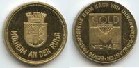 Deutschland Nordrhein-Westfalen Werbemedaille vergoldet G11340 - Mülheim an der Ruhr - Gold Michael -