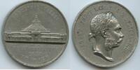 Österreich Kaiserreich Wien Große Medaille zur Weltausstellung Exhibition GX676 - Wiener Weltausstellung - Industrie Palast - Franz Joseph I. 1848-1916 -