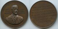Österreich Kaiserreich Wien Große Bronzemedaille M#294 - Dr. Leopold Borschke 1841-1890 Rechtsanwalt des Schottenstiftes in Wien -