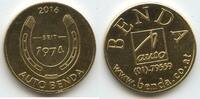Österreich Glücksbringer Glücksmünze Neujahrsmünze 2016 L2225 - Auto Benda - Hufeisen seit 1974 EF