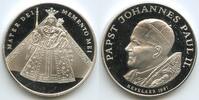 Deutschland Düsseldorf Bronzemedaille versilbert M#3809 - Papst Johannes Paul II. Papstbesuch Kevelaer Mater Dei Memento Mei -