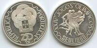 Portugal Republik 250 Escudos Silber GS1137 - Olympic Games in Seoul 88 - Jogos Olimpicos Proof -