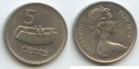 Fidschi 5 Cents G7541 - Fijian drum Queen Elizabeth II. Fiji -