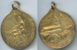 Deutschland München Bronzemedaille vergoldet 1989 M1086 - Sankt Korbinian Patron der Erzdiözese Freising 739-1989 UNC-