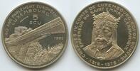 Luxemburg 5 Ecu Medaille PA823 - Brücke - 40 years European Parliament - Charles IV. Luxembourg -