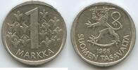 Finnland 1 Markka Silber H0588 - Suomen Tasavalta Finland -