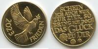 Glücksbringer Glücksmünze Neujahrsmünze L2724 - Vogel Taube Frieden -