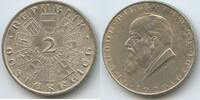 Österreich 1.Republik 2 Schilling (Doppelschilling) Silber H0863 - Dr. Theodor Billroth Chirurgie Surgeon Austria -