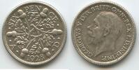 Großbritannien Six Pence (6 Pence) Silber H1428 - King George V. 1910-1936 Great Britain United Kingdom -