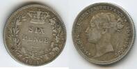 Großbritannien Six Pence (6 Pence) Silber H1465 - King George V. 1910-1936 Great Britain United Kingdom -