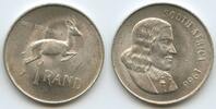 Südafrika South Africa 1 Rand Silber H0105 - Springbock Jan van Riebeeck - English Legend South-Africa -