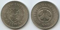 Ghana Republik Twenty Pesewas (20 Pesewas) G1069 - Cacao Fruits - Freedom and Justice -