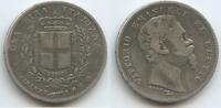 Italien Königreich - Italienische Staaten 1 Lira Silber M#3236 - Florenz Vittorio Emanuele II. Italy Florence -