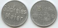 Deutschland Bundesrepublik Baden-Württemberg Biermarke Bier Wertmarke Bierzeichen G4341 - Göckeles-Maier Stuttgart - Germany Beer-Token -
