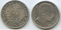 Italien Königreich 2 Lire Silber M#3244 - RAR - Victor Emmanuel III. 1900-1946 Italy -